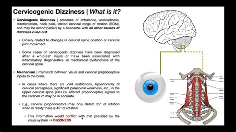 does cervical stenosis cause dizziness